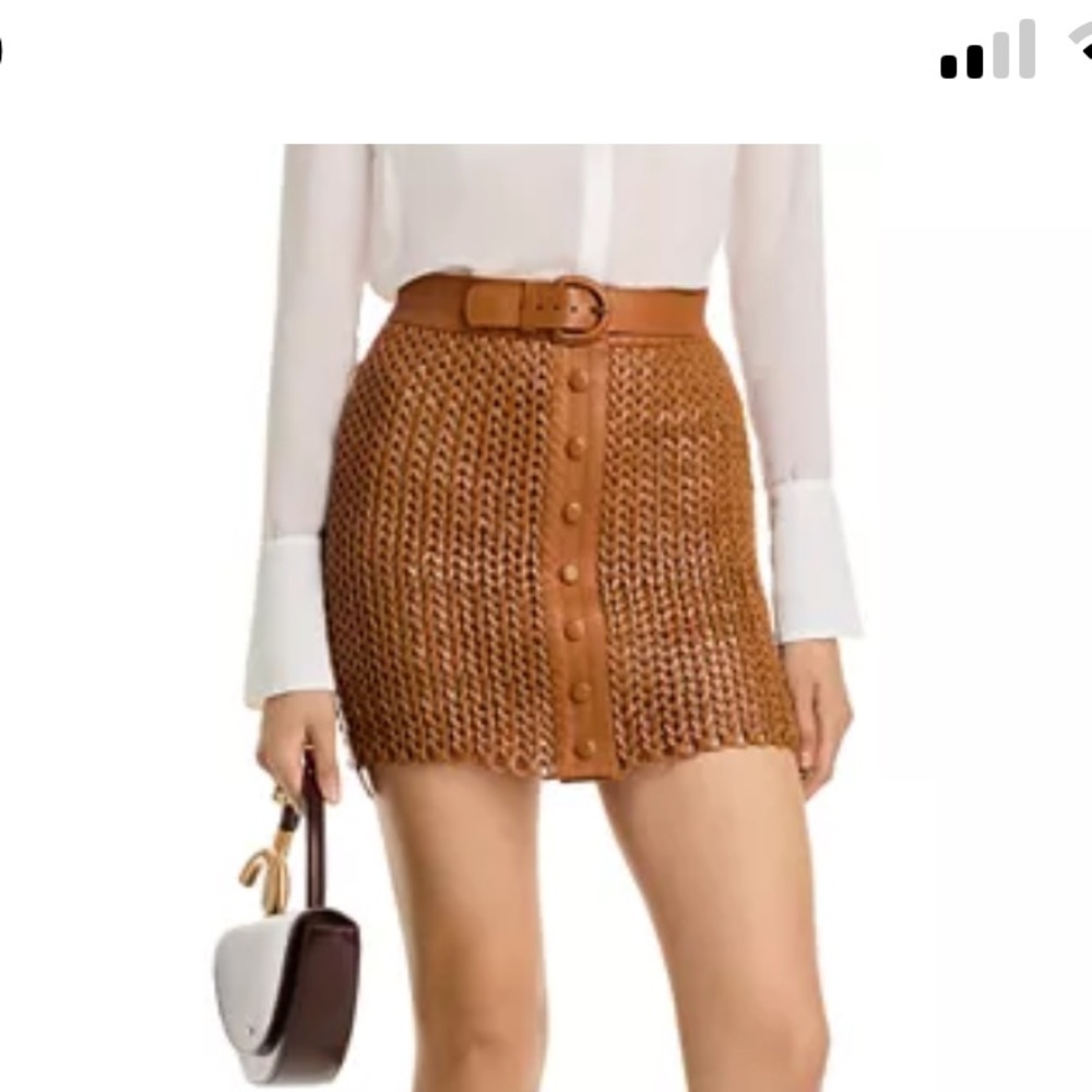 NONchalant Brown Mini Skirt